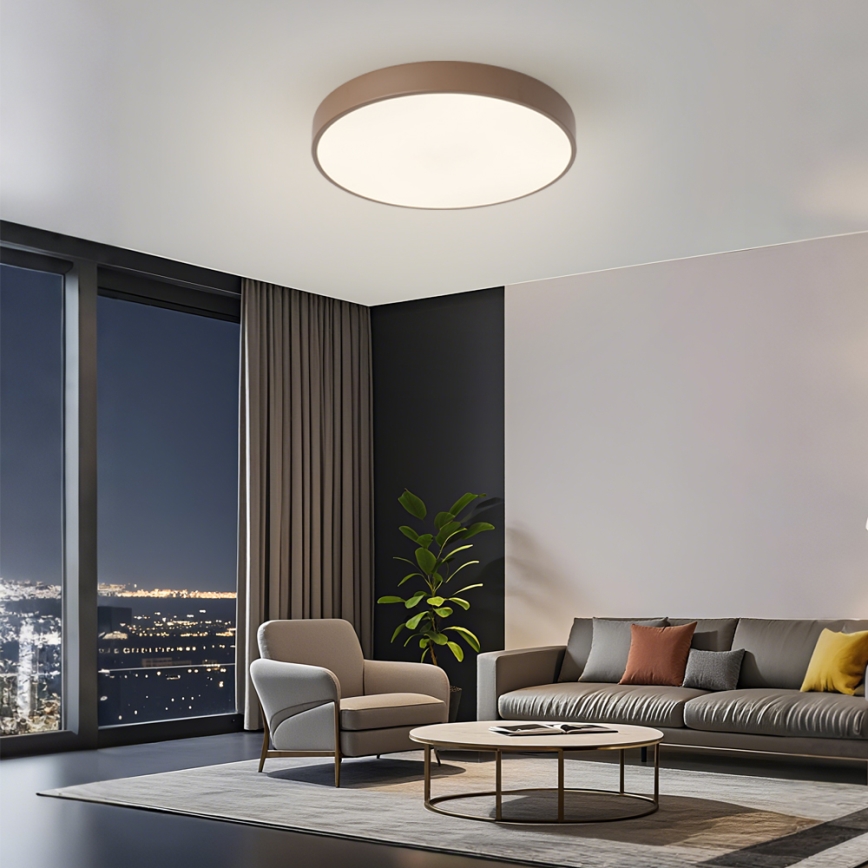 Brilagi - LED Ceiling Light POOL LED/60W/230V 3000/4000/6000K Ø 50 cm Brown