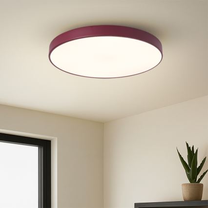 Brilagi - POOL LED Ceiling Light 60W/230V 3000/4000/6000K Ø 50 cm burgundy