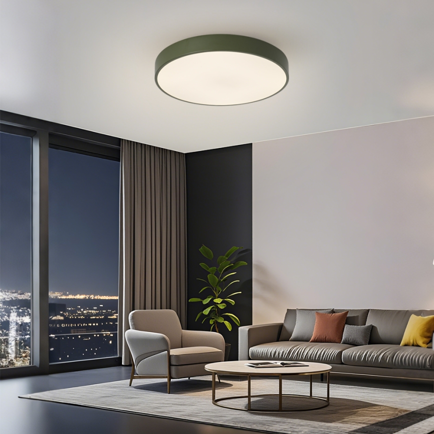 Brilagi - LED Ceiling Light POOL LED/60W/230V 3000/4000/6000K Ø 50 cm Green