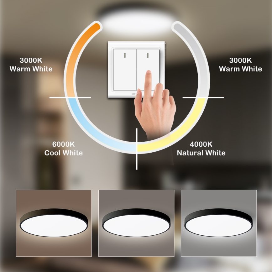 Brilagi - LED Ceiling Light POOL LED/60W/230V 3000/4500/6000K 50 cm