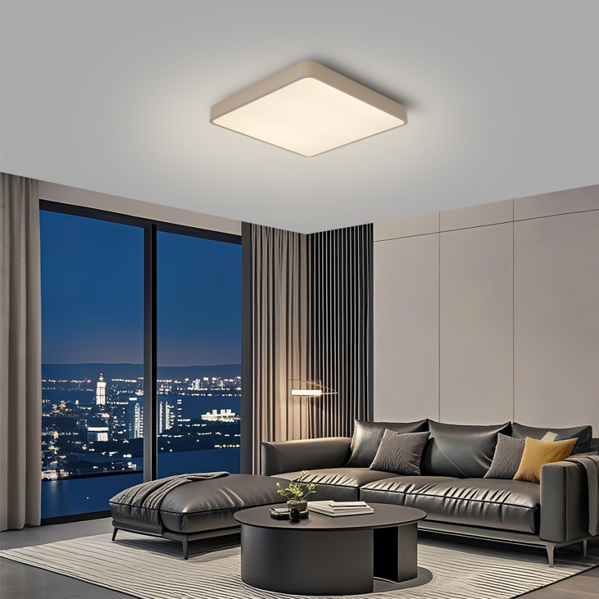 BRILAGI - LED Ceiling Light POOL SQUARE LED/36W/230V 3000/4000/6000K 40x40 cm beige