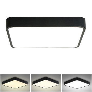 Brilagi - LED Ceiling light POOL SQUARE LED/36W/230V 3000/4500/6000K 40x40 cm black