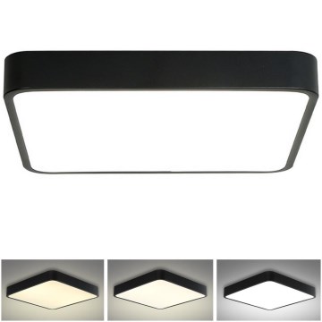 Brilagi - LED Ceiling light POOL SQUARE LED/48W/230V 3000/4500/6000K 50x50 cm black