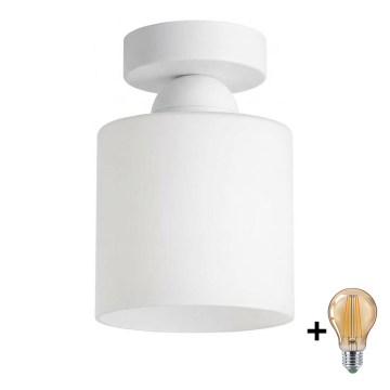 BRILAGI - LED ceiling light RETRO GLASS 1xE27/60W/230V Ø 10 cm white