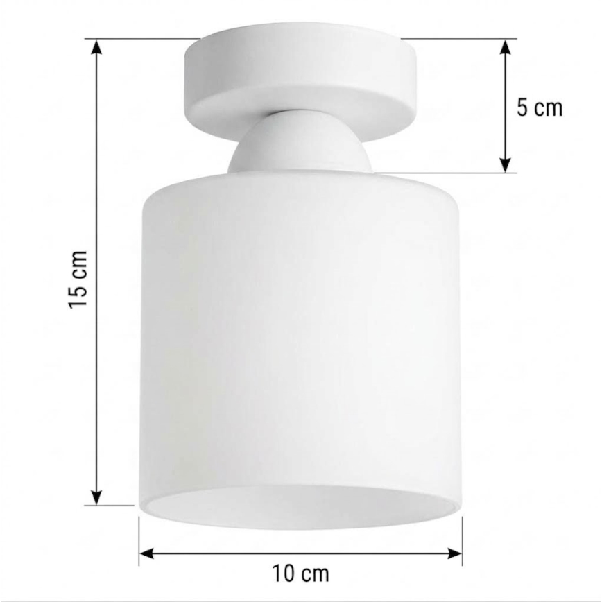 BRILAGI - LED ceiling light RETRO GLASS 1xE27/60W/230V Ø 10 cm white
