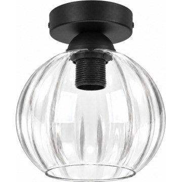 BRILAGI - LED Ceiling light RETRO GLASS 1xE27/60W/230V Ø 18 cm black/clear