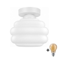 BRILAGI - LED Ceiling Light RETRO GLASS 1xE27/60W/230V Ø 20 cm white/white
