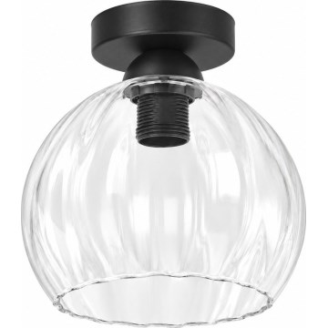 BRILAGI - LED Ceiling Light RETRO GLASS 1xE27/60W/230V Ø 25 cm black/clear
