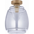 BRILAGI - LED Ceiling Light RETRO GLASS 1xE27/60W/230V Ø 26 cm beige/smoke gray