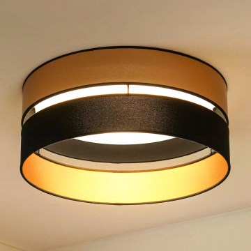 Brilagi - LED Ceiling light ROYAL LED/24W/230V d. 45 cm black/gold