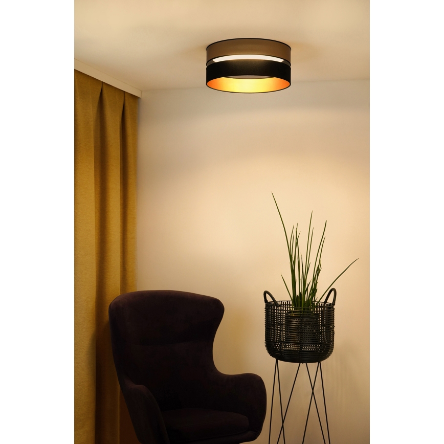 Brilagi - LED Ceiling light ROYAL LED/24W/230V d. 45 cm black/gold