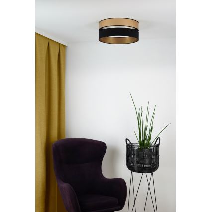Brilagi - LED Ceiling light ROYAL LED/24W/230V d. 45 cm black/gold
