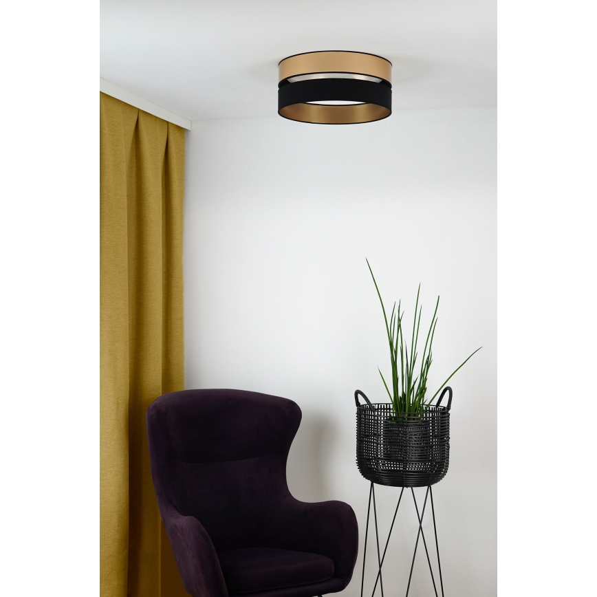 Brilagi - LED Ceiling light ROYAL LED/24W/230V d. 45 cm black/gold