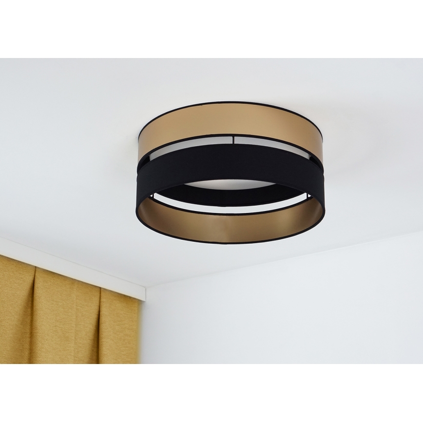 Brilagi - LED Ceiling light ROYAL LED/24W/230V d. 45 cm black/gold