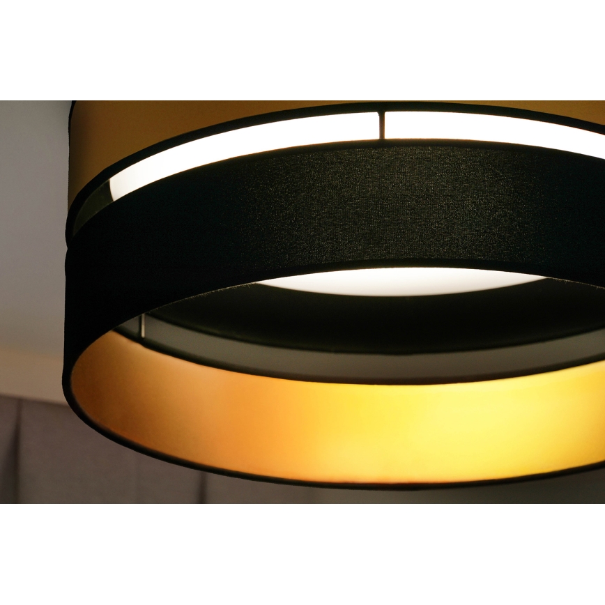 Brilagi - LED Ceiling light ROYAL LED/24W/230V d. 45 cm black/gold
