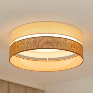 Brilagi - LED Ceiling light ROYAL YUTE LED/24W/230V d. 45 cm beige/creamy