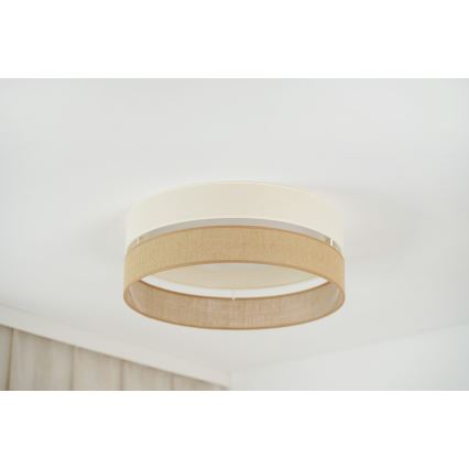 Brilagi - LED Ceiling light ROYAL YUTE LED/24W/230V d. 45 cm beige/creamy