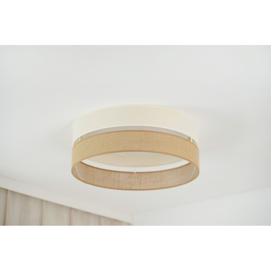 Brilagi - LED Ceiling light ROYAL YUTE LED/24W/230V d. 45 cm beige/creamy