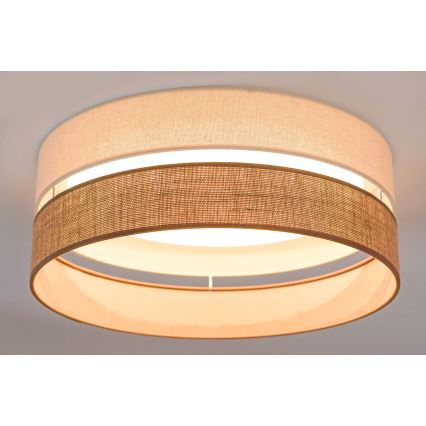 Brilagi - LED Ceiling light ROYAL YUTE LED/24W/230V d. 45 cm beige/creamy