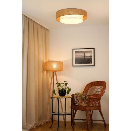 Brilagi - LED Ceiling light SHINE LED/24W/230V d. 60 cm beige/creamy