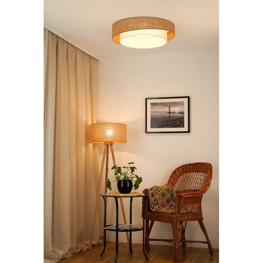 Brilagi - LED Ceiling light SHINE LED/24W/230V d. 60 cm beige/creamy