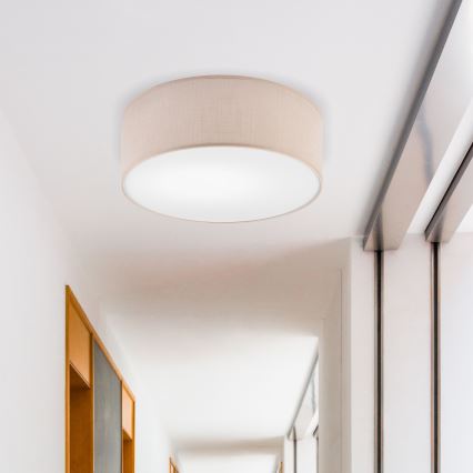 Brilagi - LED Ceiling light SIRIJA LED/12W/230V d. 35 cm beige