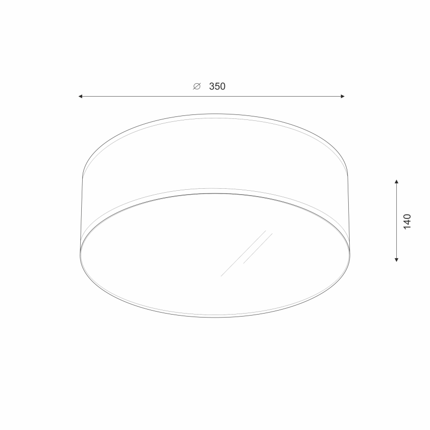 Brilagi - LED Ceiling light SIRIJA LED/12W/230V d. 35 cm beige