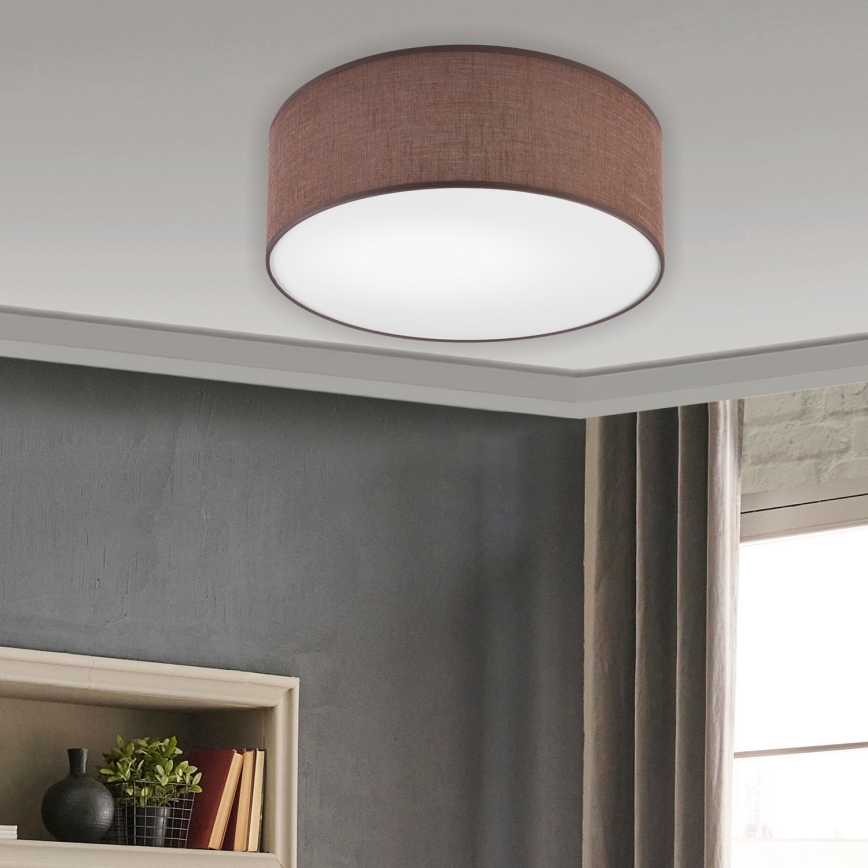 Brilagi - LED Ceiling light SIRIJA LED/12W/230V d. 35 cm brown