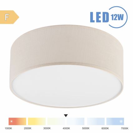 Brilagi - LED Ceiling light SIRIJA LED/12W/230V d. 35 cm creamy