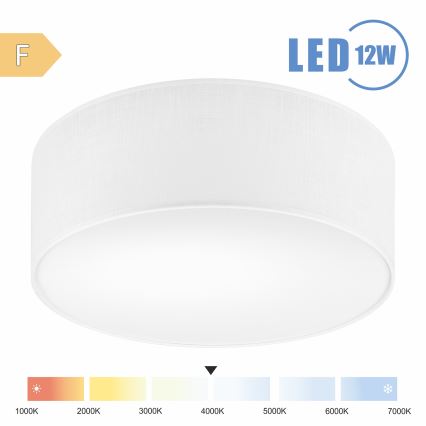 Brilagi - LED Ceiling light SIRIJA LED/12W/230V d. 35 cm white