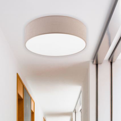 Brilagi - LED Ceiling light SIRIJA LED/24W/230V d. 45 cm beige