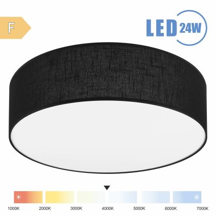 Brilagi - LED Ceiling light SIRIJA LED/24W/230V d. 45 cm black
