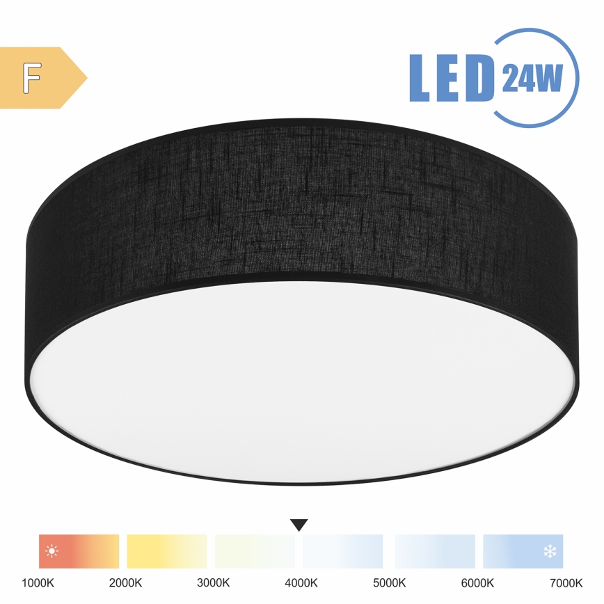 Brilagi - LED Ceiling light SIRIJA LED/24W/230V d. 45 cm black