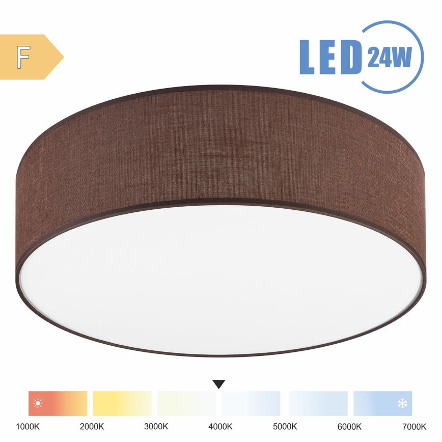 Brilagi - LED Ceiling light SIRIJA LED/24W/230V d. 45 cm brown
