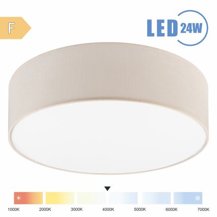 Brilagi - LED Ceiling light SIRIJA LED/24W/230V d. 45 cm creamy