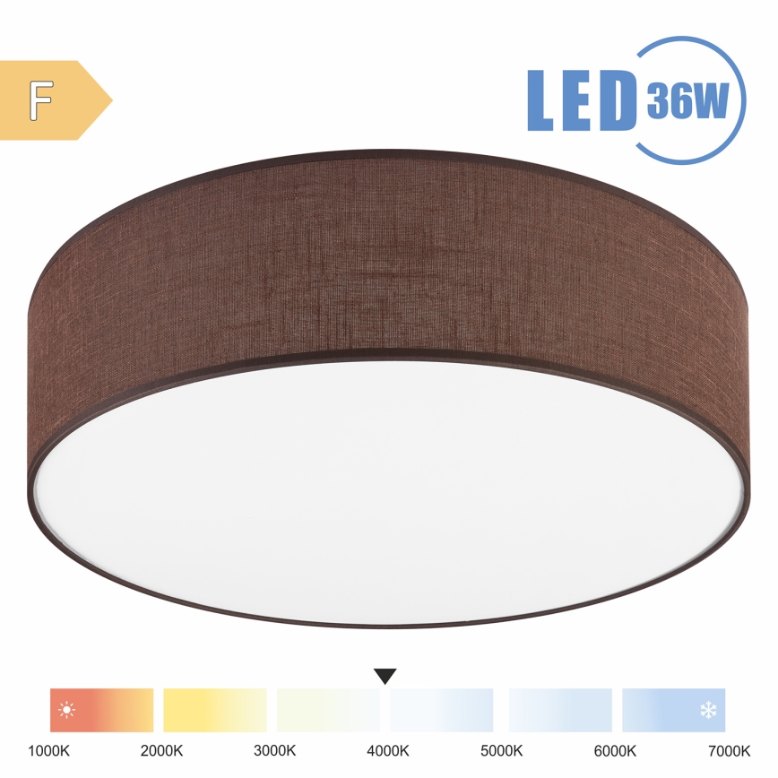 Brilagi - LED Ceiling light SIRIJA LED/36W/230V d. 45 cm brown