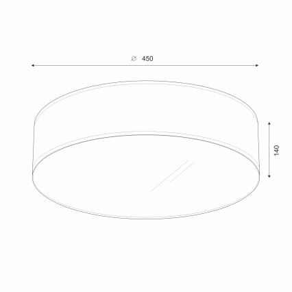 Brilagi - LED Ceiling light SIRIJA LED/36W/230V d. 45 cm brown
