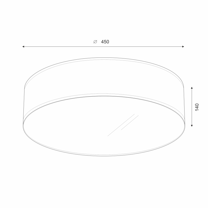 Brilagi - LED Ceiling light SIRIJA LED/36W/230V d. 45 cm brown