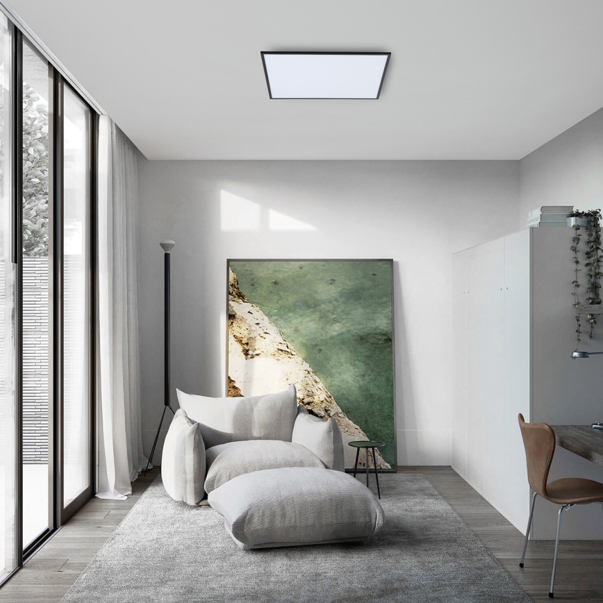 Brilagi - LED Ceiling light SLIMFRAME LED/58W/230V 60x60 cm black