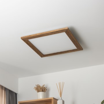 Brilagi - LED Ceiling light SLIMFRAME WOOD LED/36W/230V 49,5x49,5 cm brown