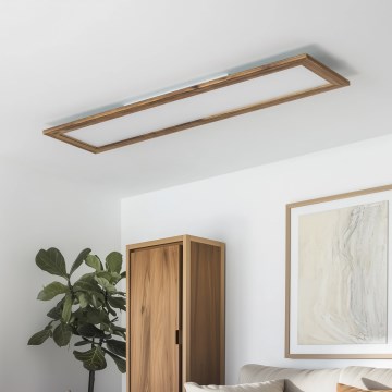 Brilagi - LED Ceiling light SLIMFRAME WOOD LED/58W/230V 124x34 cm brown