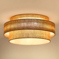 Brilagi - LED Ceiling light SPACE YUTE LED/12W/230V d. 50 cm 3000K/4000K/6400K beige