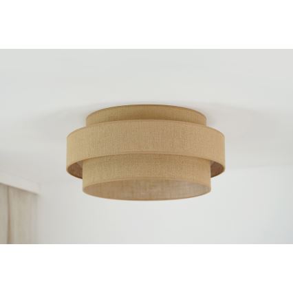 Brilagi - LED Ceiling light SPACE YUTE LED/12W/230V d. 50 cm 3000K/4000K/6400K beige