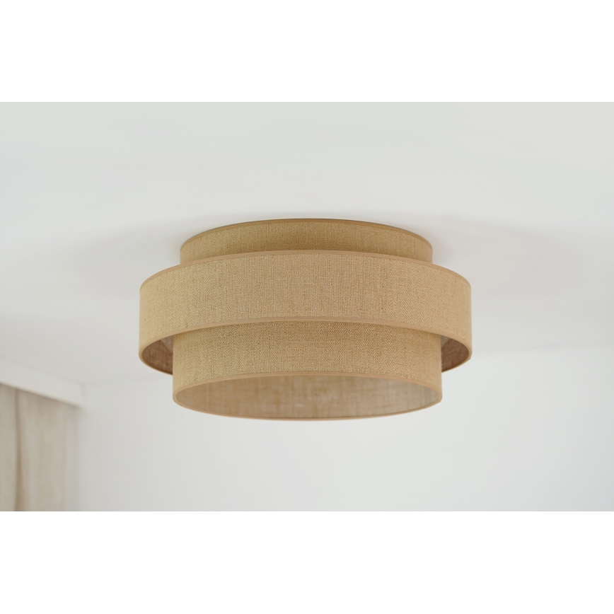 Brilagi - LED Ceiling light SPACE YUTE LED/12W/230V d. 50 cm 3000K/4000K/6400K beige