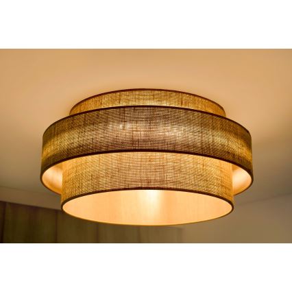 Brilagi - LED Ceiling light SPACE YUTE LED/12W/230V d. 50 cm 3000K/4000K/6400K beige