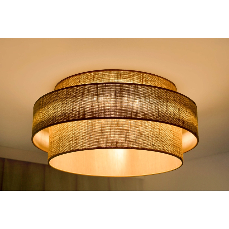 Brilagi - LED Ceiling light SPACE YUTE LED/12W/230V d. 50 cm 3000K/4000K/6400K beige