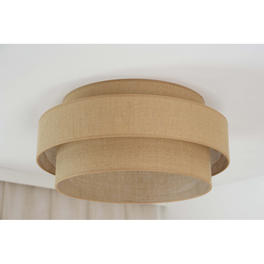 Brilagi - LED Ceiling light SPACE YUTE LED/12W/230V d. 50 cm 3000K/4000K/6400K beige