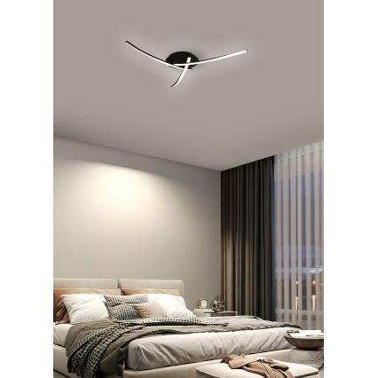 Brilagi - LED Ceiling light STRIPES LED/24W/230V black