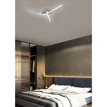 Brilagi - LED Ceiling light STRIPES LED/24W/230V silver