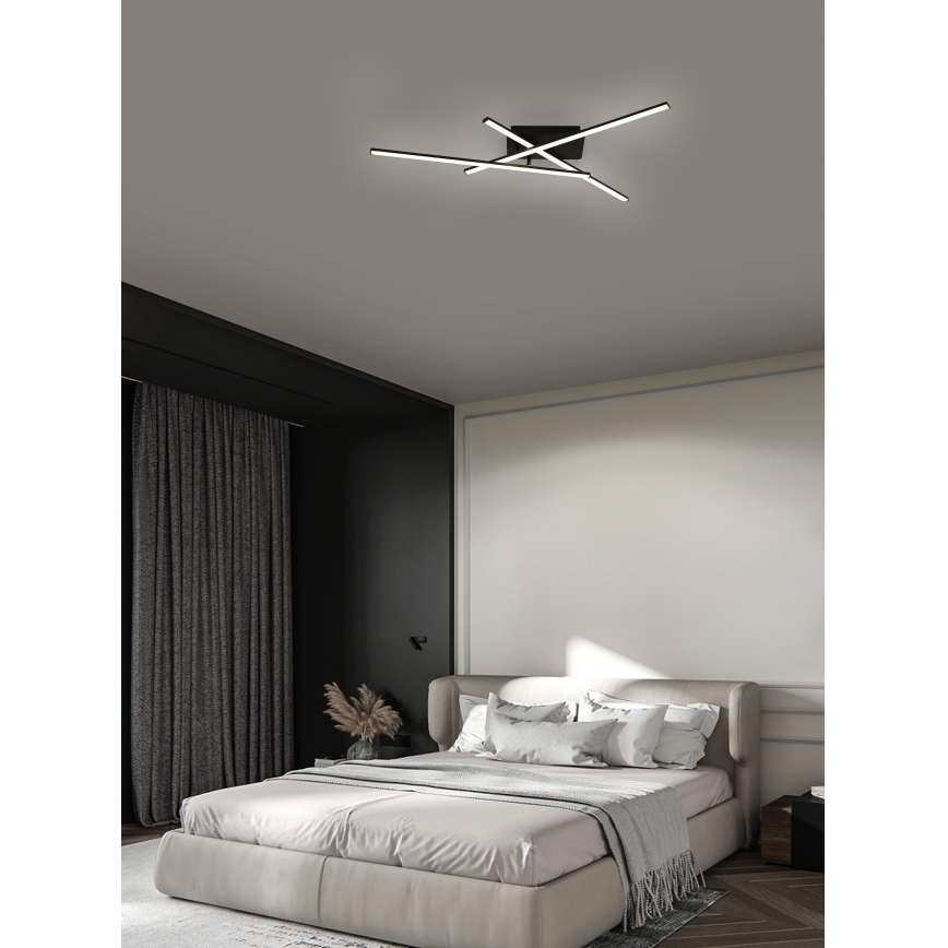 Brilagi - LED Ceiling light STRIPES LED/30W/230V black